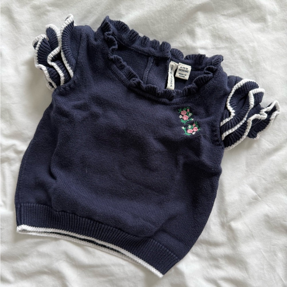 🌷 Janie and Jack Ruffle Sweater - Picture 1 of 3